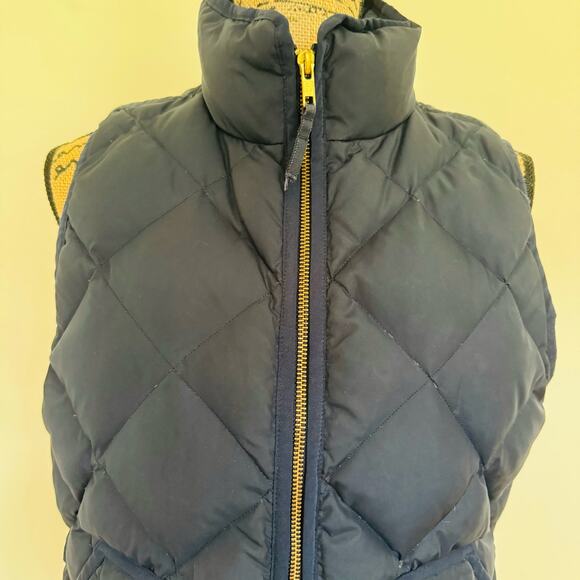 J. Crew Womens Excursion Navy Quilted Down Vest Style #49194 - Picture 5 of 10